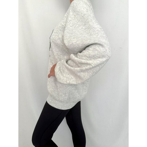 90s vintage grey unisex animal wolf nature graphic crewneck pullover sweater - Picture 4 of 10